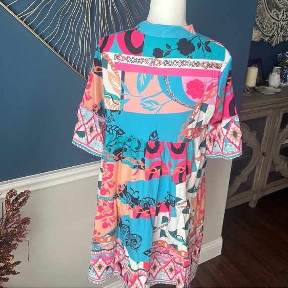 NWOT - Multicolor Mini Dress - Size Large - Picture 8 of 8